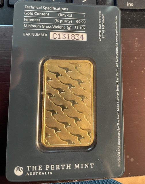 1 ounce gold bar